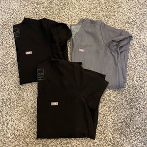 Figs Scrubs XXS Gray and Black